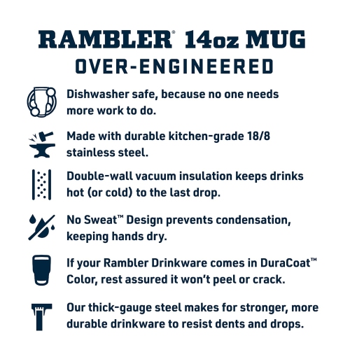 Tasse YETI Rambler 14&nbsp;oz, isotherme, acier inoxydable avec couvercle MagSlider, rose tropical