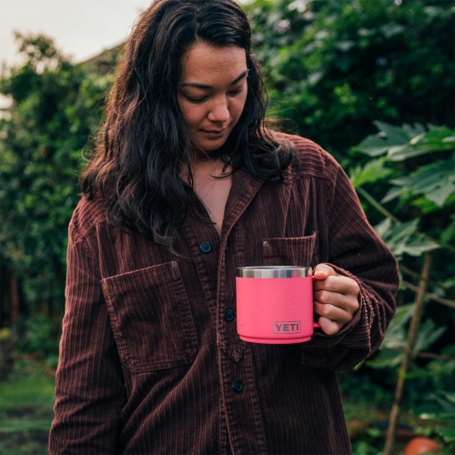 Tasse YETI Rambler 14&nbsp;oz, isotherme, acier inoxydable avec couvercle MagSlider, rose tropical