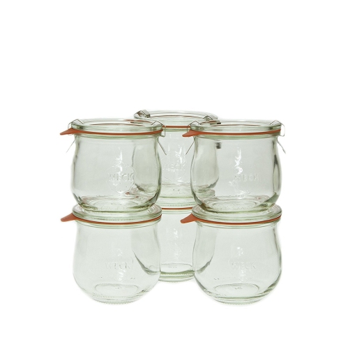 Jarre en forme de tulipe Weck 746 1/5, 12,5 oz, ensemble de 6