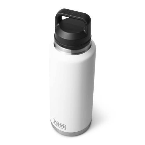 YETI Rambler 46 oz Bottle, Vacuum Insulated, Stainless Steel with Chug Cap, White