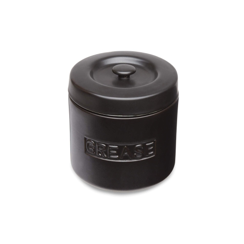 Fox Run 48764 Ceramic Grease Container 4-Cup Black