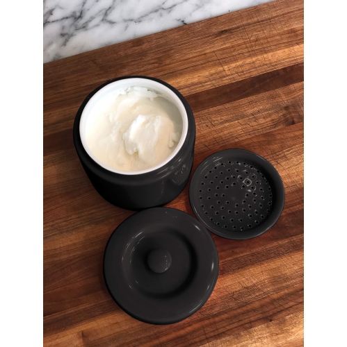 Fox Run 48764 Ceramic Grease Container 4-Cup Black