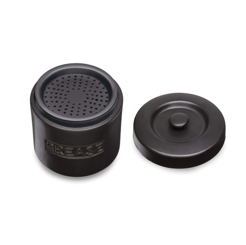 Fox Run 48764 Ceramic Grease Container 4-Cup Black
