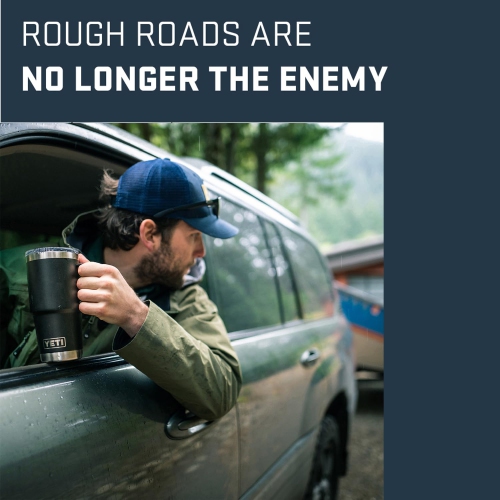 YETI Rambler 20 oz Travel Mug, Stainless Steel, Vacuum Insulated with Stronghold Lid, Tropical Pink