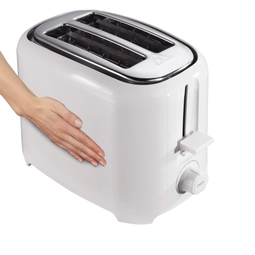 Proctor Silex Wide Slots 2-Slice Toaster with Toast Boost, White,22216PS