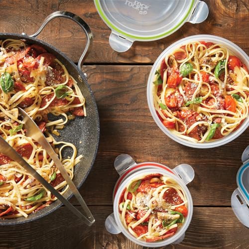 STARFRIT LocknLock 30-Piece Easy Match Plastic Container Set - Airtight, Leakproof & Nestable - 4-Sided Locking Lids