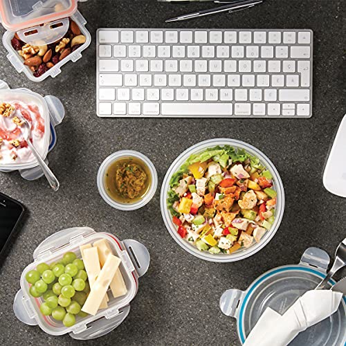 STARFRIT LocknLock 30-Piece Easy Match Plastic Container Set - Airtight, Leakproof & Nestable - 4-Sided Locking Lids