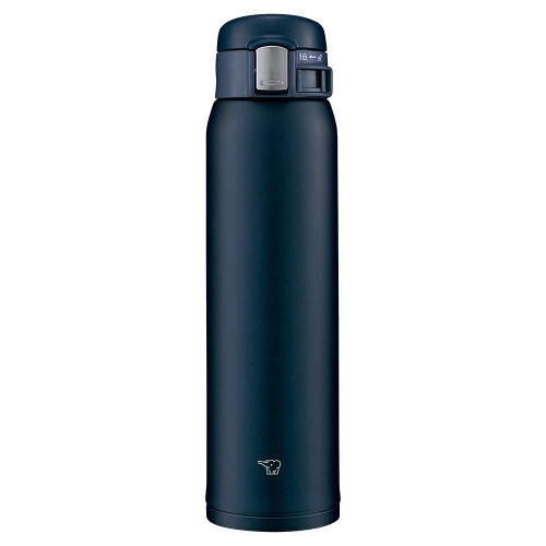 Zojirushi Water Bottle Direct Drinking [One-Touch Open] Stainless Mug 600ml Navy SM-SF60-AD