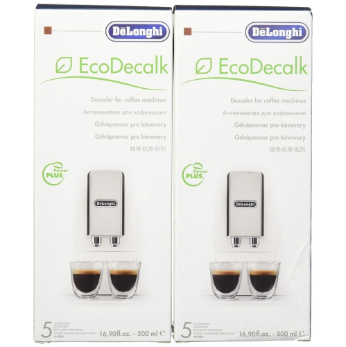 DeLonghi Eco Descaling Solution 5513291781, Set of 2, White