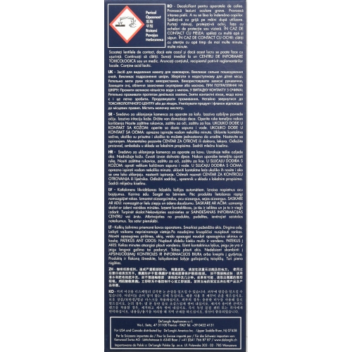 DeLonghi Eco Descaling Solution 5513291781, Set of 2, White