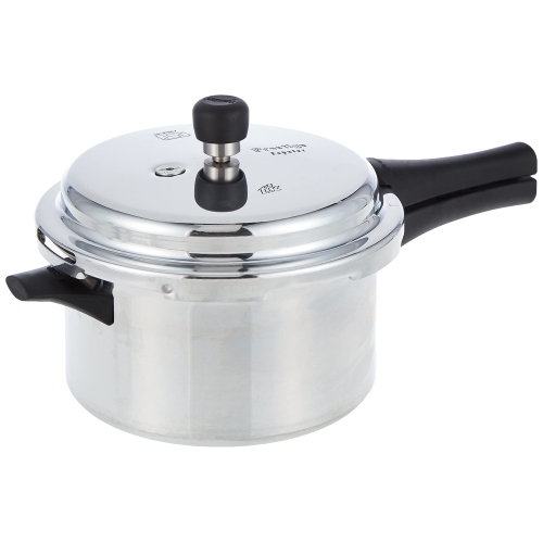 PRESTIGE  Popular Aluminium Pressure Cooker, 4 Liters, Silver