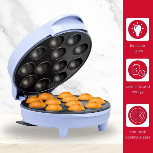 Holstein Housewares HH-09037023L Cake Pop Maker Cupcake, Stainless Steel, Lavender