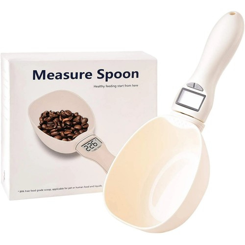 Image 1 de 5.. Cuillère à mesurer numérique, cuillère à nourriture de 1&nbsp;g à 800&nbsp;g avec présentoir LCD, 4 unités à mesurer pour la cuisson, la cuisson et