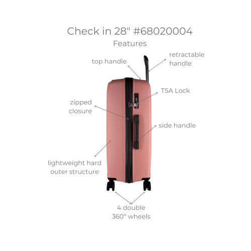 Valise rigide 28&nbsp;po Colorful Check-In de Cavalinho - Bleu pastel