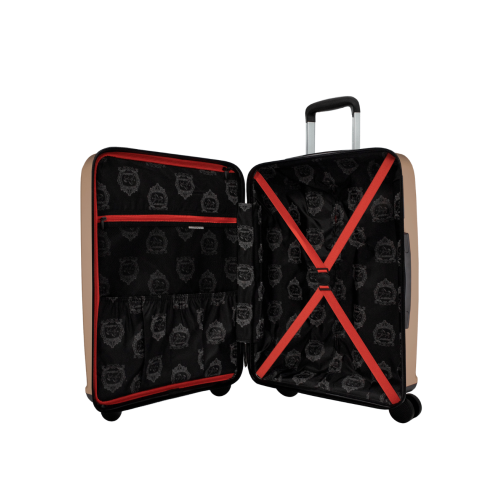 Valise de cabine rigide colorée de 24 po de Cavalinho - Sable