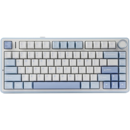 Image 1 de 8.. Clavier mécanique à joint EPOMAKER x Aula F75, clavier de jeu 75 % sans fil remplaçable à chaud Bluetooth/2,4&nbsp;GHz/USB-C, RVB