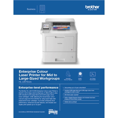 Brother-HL‐L9470CDN Enterprise Laser Printer-Colour
