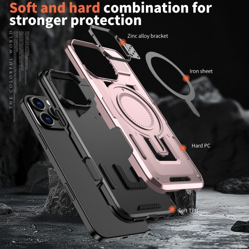 Étui XCRS Shield avec couvercle Magsafe, support invisible pour appareil photo, étui pour iPhone 16 Pro Max 2024