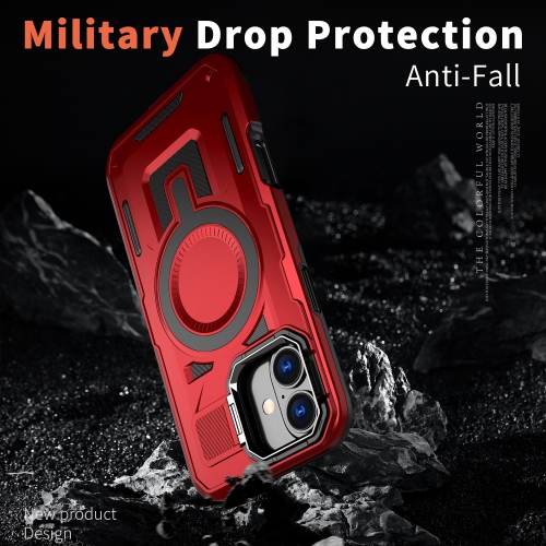 XCRS Shield Case Magsafe Cover, Camera Invisible Bracket Stand Case for Apple iPhone 16 Plus 2024