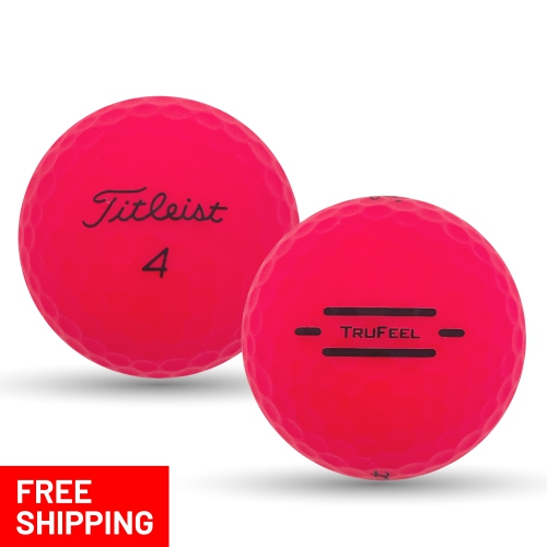 MULLIGAN GOLF BALLS  48 Titleist Trufeel 5A Recycled Used Golf Balls In Red