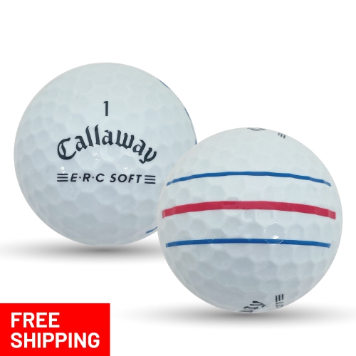Mulligan Golf Balls 36 Callaway ERC Soft Triple Track 5A Recycled Used Golf Balls