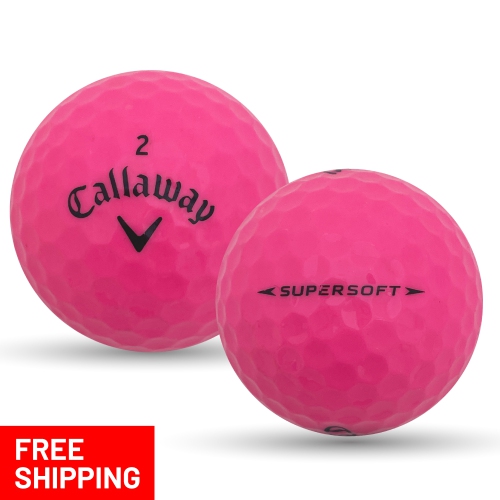 Mulligan Golf Balls 60 Callaway Supersoft Pink 5A Recycled Used Golf Balls