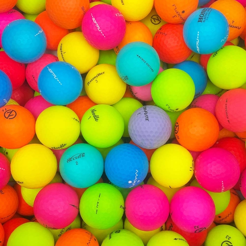 MULLIGAN GOLF BALLS  96 Mix Matte Color 5A Recycled Used Golf Balls