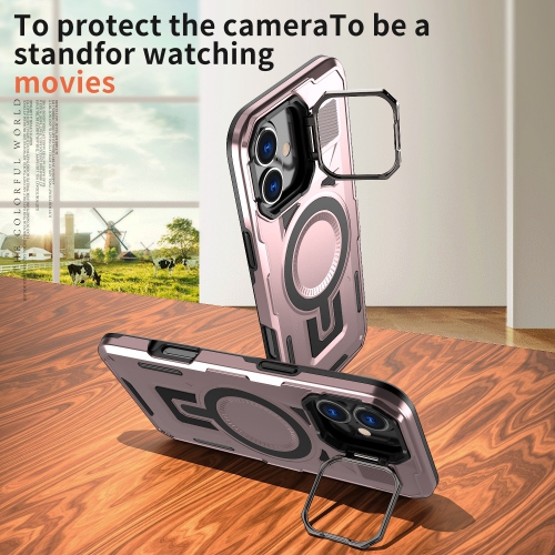 XCRS Shield Case Magsafe Cover, Camera Invisible Bracket Stand Case for Apple iPhone 16 2024