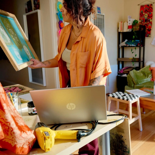 HP 15.6" HD Touchscreen Laptop - Silver