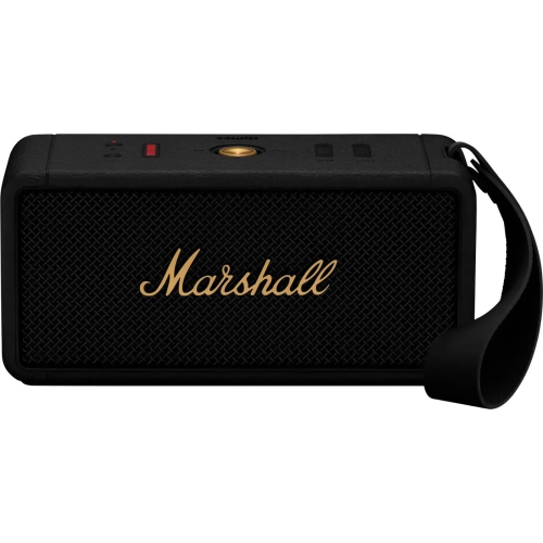 Open Box - Marshall - Middleton Portable Bluetooth Speaker - Black/Brass