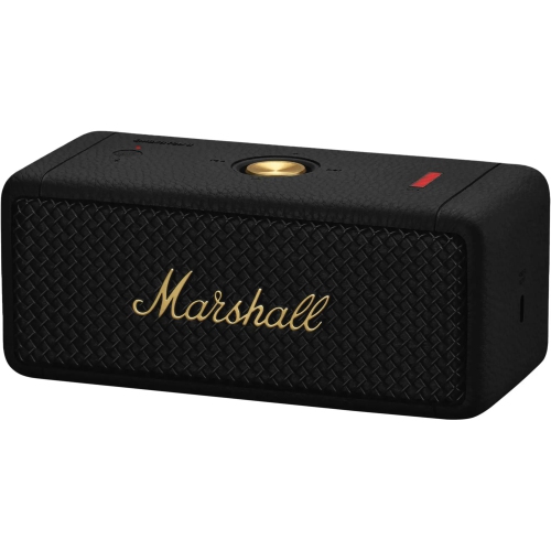 Open Box - Marshall - Emberton II Portable Bluetooth Speaker - Black/Brass
