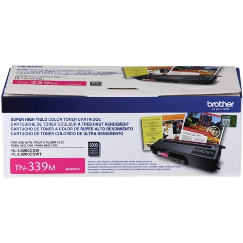 ** GARANTIE DE 365 JOURS **/ 339&nbsp;M Cartouche de toner magenta à très haut rendement Original de Brother, pour&nbsp;: HL-L9200CDW, L-9200CDT,