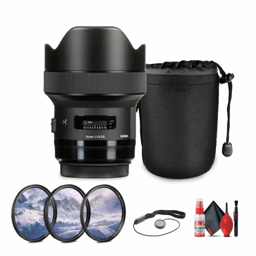 Sigma 14mm f/1.8 DG HSM Art Lens for Canon EF Bundle