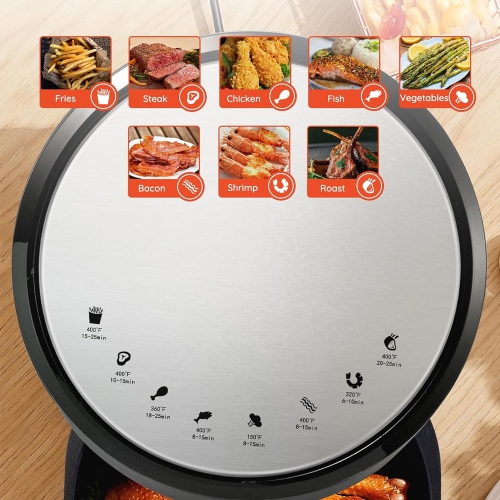AF-006V8S Presto Luxe Grande 8 L d'Ultima Cosa/Friteuse à air chaud de 8,5 pte