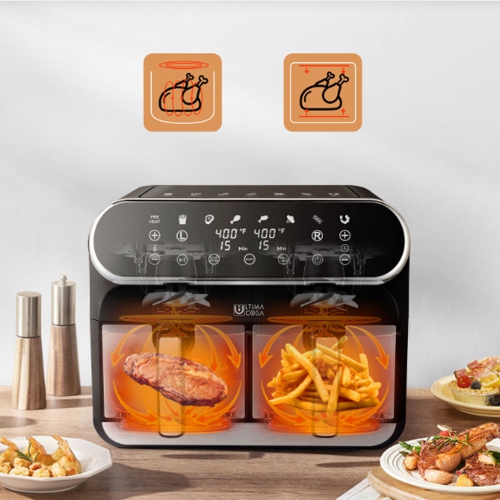 Ultima Cosa AF002B8DS Preso Luxe 8L/8.5Qt Digital Dual Zone Air Fryer
