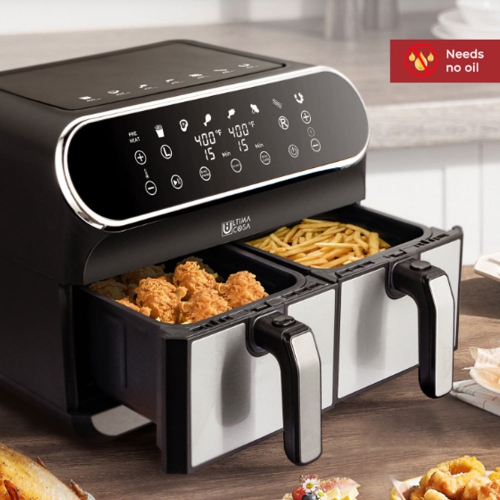 Ultima Cosa AF002B8DS Preso Luxe 8L/8.5Qt Digital Dual Zone Air Fryer