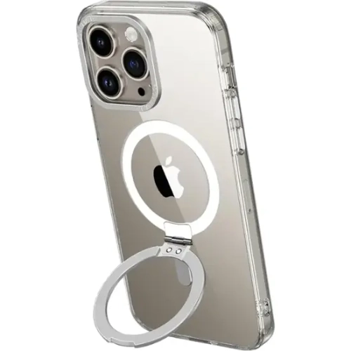 Étui avec béquille Hybrid-Flex transparent de SaharaCase avec MagSafe pour iPhone 15 Pro d'Apple
