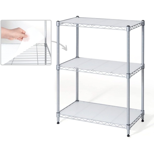 CAPHAUS NSF Adjustable Height Wire Shelving w/Liner, Basement Storage Shelving, Metal Steel Storage Shelving, Garage Shelving Storage Organizer,