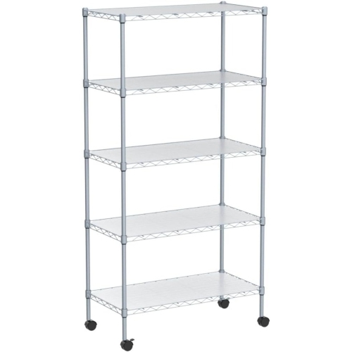 CAPHAUS NSF Adjustable Height Wire Shelving w/Liner, Basement Storage Shelving, Metal Steel Storage Shelving, Garage Shelving Storage Organizer,