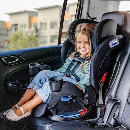 Evenflo All4Stages Slim+ All-in-One Booster Car Seat - Howell Black