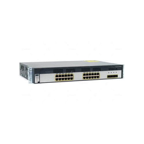 REFURBISHED GOOD Cisco WS-C3750-24TS-E 3750 24 port switch with IP service image.