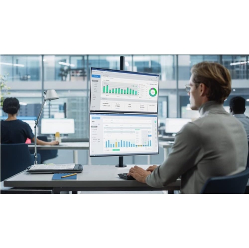 Kensington Vertical Stacking Dual Monitor Arm