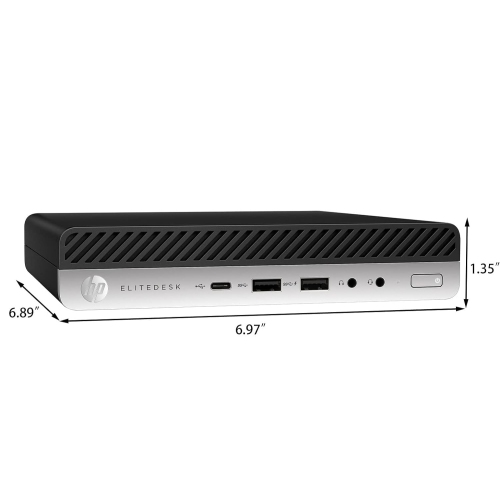 Remis à neuf - Mini ordinateur de bureau ProDesk 600 G5 de HP à mémoire vive 16&nbsp;Go Core i5-9500T d'256&nbsp;Go, SSD Wi-Fi, Windows 11 Pro