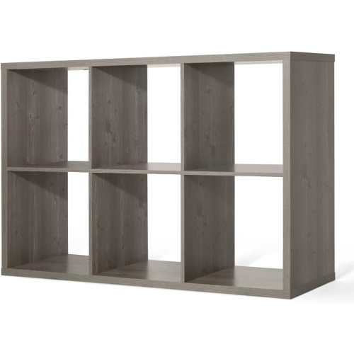 CAPHAUS – Étagère de rangement cubique robuste de 13&nbsp;po, bord extérieur très épais, séparateur de tablette de rangement ouvert, bibliothèque, 6