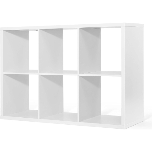 CAPHAUS – Étagère de rangement cubique robuste de 13&nbsp;po, bord extérieur très épais, séparateur de tablette de rangement ouvert, bibliothèque, 6