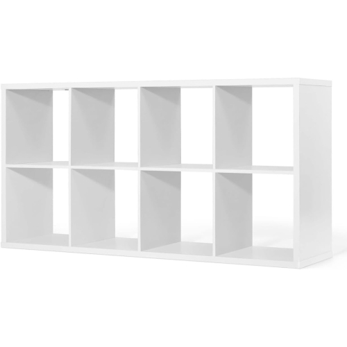 CAPHAUS – Étagère de rangement cubique robuste de 13&nbsp;po, bord extérieur très épais, séparateur de tablette de rangement ouvert, bibliothèque, 8