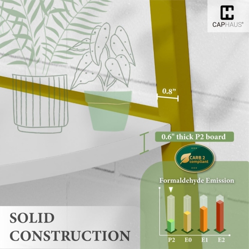 CAPHAUS Tall Corner Shelf Stand, 4-Tier Display Shelves, Ladder Corner Wood Storage Plant Bookshelf with Metal Frame, Versatile Shelving Unit