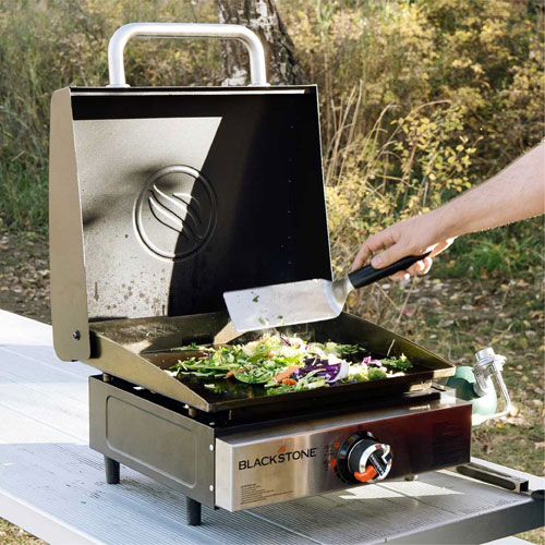 Blackstone 17" Propane Portable Tabletop Griddle with Hood
