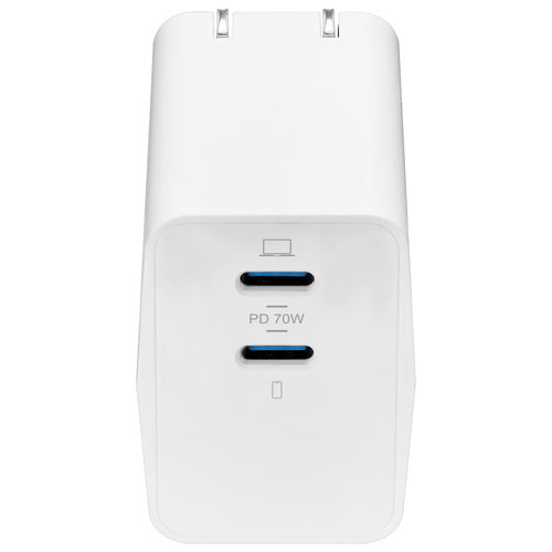 Insignia 70W Dual USB-C GaN Wall Charger - Only at Best Buy