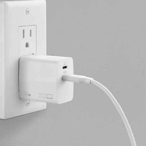 Insignia 70W Dual USB-C GaN Wall Charger - Only at Best Buy